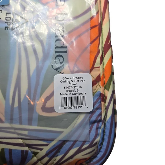 Vera Bradley Curling & Flat Iron Cover - Dragonfly By - Picture 4 of 5
